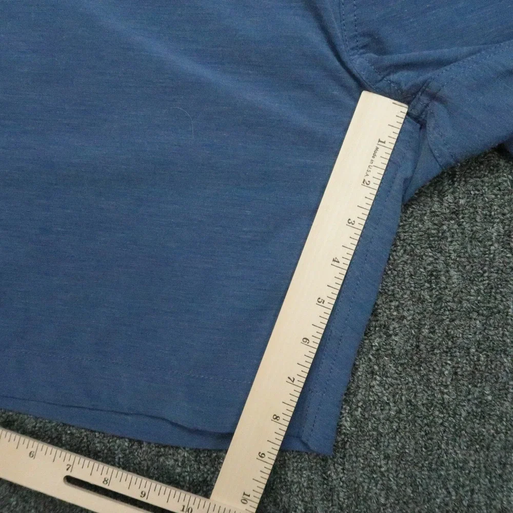 Faherty All‎ Day Shorts Mens 42 Blue Chino Stretch Zip Pocket Lightweight